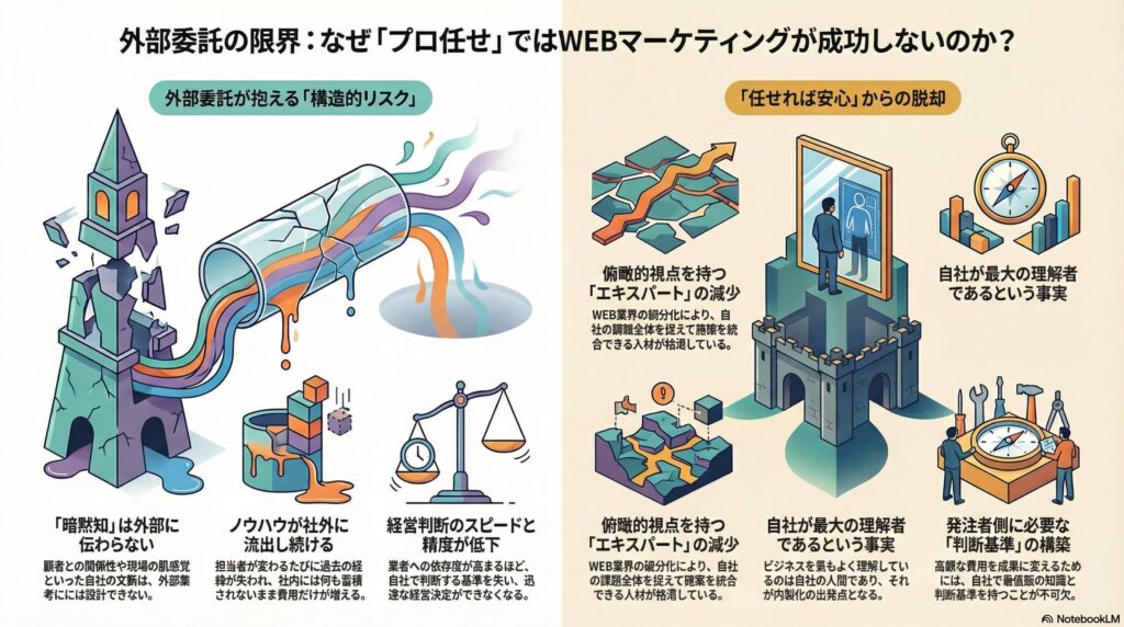 外注より内製化が良い理由をインフォグラフィックで解説