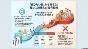 フロントエンド商品を設定し顧客の信頼を得る