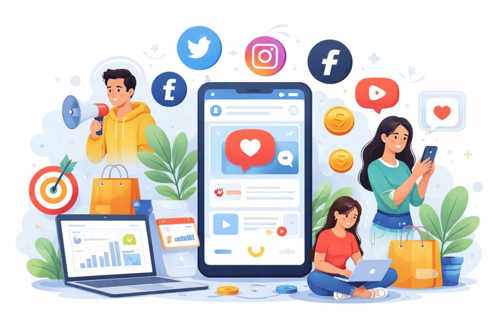 SNSマーケティングのイメージ