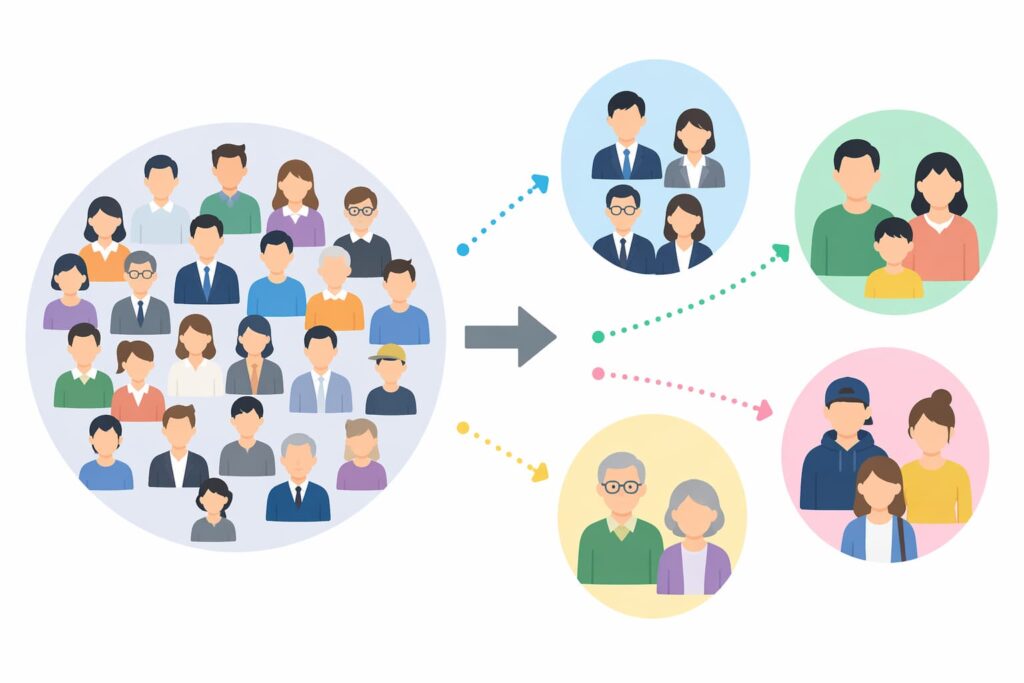 セグメンテーションのイメージ画像