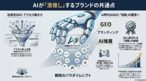AIOやGEOはブランディングと捉えよ、従来の流入と分けて考えるべき点