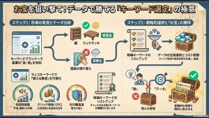 広告ツールで最適化したキーワードを探す