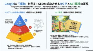 HタグとALT属性で文脈や意味を伝えよう